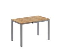 Vicco Table de Salle à Manger Granny, chêne/Gris, 120x70cm Extensible, avec Fonction d’Extension pour des Longueurs de Table Variables