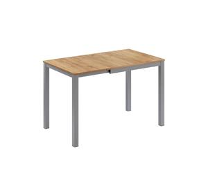 Vicco Table de Salle à Manger Granny, Chêne/Gris, 80-120 x 70 cm | extensible, avec fonction d’extension pour des longueurs de table variables
