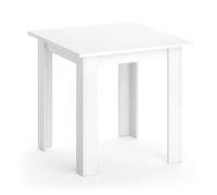 Vicco Table de Salle à Manger Karlos, Blanc, 80 x 80 cm