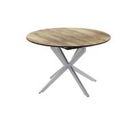 Vicco Table de Salle à Manger Loyd, Chêne Rustique/Gris, 120x76.5cm Extensible, adapté à l’Extension de la Surface de Table en Cas de Besoin