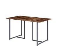 Vicco Table de Salle à Manger Merido, Chêne Rustique/Gris, 140x80cm