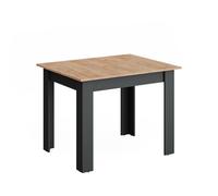 Vicco Table de Salle à Manger Repose, Anthracite/chêne doré, 100x80cm Extensible, pour Une Utilisation Flexible comme Table à Manger ou de Travail