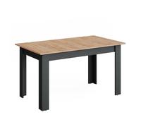 Vicco Table de Salle à Manger Repose Anthracite/Chêne doré 140-180x80 cm