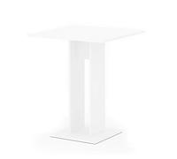 Vicco Table de Salle à Manger Repose, Blanc, 65x65cm
