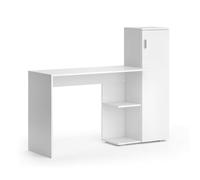 Vicco Table d'ordinateur Ritz, Blanc, 141.2x45.2cm