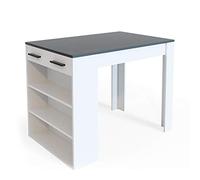 Vicco Table Style Bar Repose, Anthracite/Blanc, 67x100cm