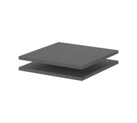 Vicco Tablette Claus, Anthracite, Lot de 2