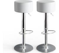 Vicco Tabouret de bar , 38.5 x 92 cm 2 pièces, Blanc