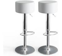 Vicco Tabouret de bar , Blanc, 33x92cm 2 pièces Blanc G