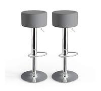 Vicco Tabouret de Bar, Gris, 38.5 x 92 cm 2 pièces