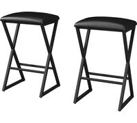 Vicco Tabouret de bar Vault, 30 x 40 cm 2 pièces, Noir