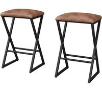 Vicco Tabouret de bar Vault, 30 x 64 cm, Marron