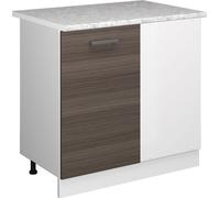 Vicco Universal Armoire d'angle R-Line, 86cm avec porte, avec PT, Gris/Blanc
