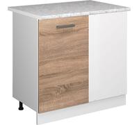 Vicco Universal Armoire d'angle R-Line, 86cm avec porte, avec PT, Sonoma/Blanc