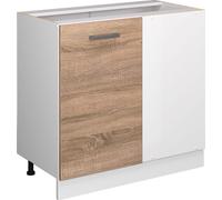 Vicco Universal Armoire d'angle R-Line, 86cm avec porte, sans PT, Sonoma/Blanc