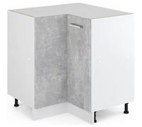 Vicco Universal Armoire d'angle R-Line, 75.6cm avec porte, sans PT, Béton/Blanc