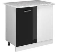 Vicco Universal Armoire dangle R-Line, Noir Haute brillance, 86cm avec porte, avec PT Noir Haute brillance G