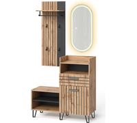 Vicco Vestiaire Amber, 100x100cm 3 pièces, Chêne Wotan