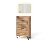 Vicco Vestiaire Amber, Chêne Wotan, 59.8x100cm 2 pièces