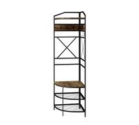 Vicco Vestiaire Fyrk, Noir/chêne Rustique, 50x183cm