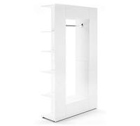 Vicco Vestiaire Mats, Blanc Haute Brillance, 36.6 x 191 cm