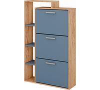 Vicco Vestiaire Orlando, 80x128.3cm avec 3 compartiments, Chêne doré/bleu
