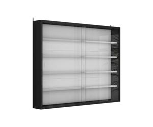 Vicco vitrine Murale Showla Noir/Blanc | avec 4 étagères, pour montage mural pour le rangement et la présentation