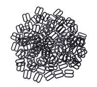 VIccoo Boucles d'ajusteur, JunYe 100pcs glissière réglable de Soutien-Gorge de Couture de Lingerie en métal Anneaux Boucles Bricolage 6mm-15mm - - 6mm