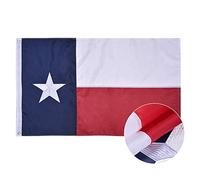 VICDRIA Drapeau de l'État du Texas, 3 x 4,6 m, luxueux en nylon robuste et durable, pour intérieur/extérieur, rayures cousues et œillets en laiton
