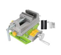 Vice à Perceuse à Forage de 3 Pouces, étal à Forage 3 Pouces en Aluminium en Aluminium Coulissant Bouffage Plat Mouvement 2 Voies pour le Forage de Forage du Banc, Vise à Banc