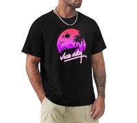 Vice City Retro T-Shirt t Shirt Man Heavyweight t Shirts Animal Print Shirt Mens Graphic t-Shirts Pack