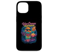 Vice Cream Heatwave Retro Miami Ice Cream Florida Basketball Coque pour iPhone 13