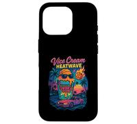 Vice Cream Heatwave Retro Miami Ice Cream Florida Basketball Coque pour iPhone 16 Pro
