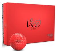 Vice Golf - Balles de Golf Pro, Vice Pro Golf Balls Neon Red, Red, One Dozen