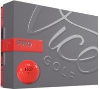 Vice Pro Soft Balles de Golf Unisexe, Rouge Fluo