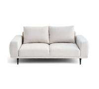 Vicence - canapé droit 2 places en tissu - Beige