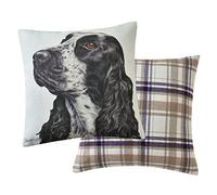 Maturi Coussin de siège rempli avec Image Aquarelle de Chien Cocker Spaniel, Coussin de Chaise, canapé - 43 x 43 cm
