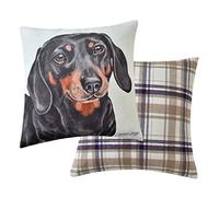Viceni Coussin rembourré pour Chien Motif Teckel Multicolore 43 x 43 cm, Polyester, 43 x 43cm