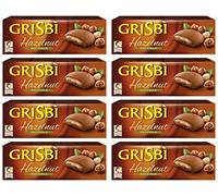 Vicenzi - Biscuits italiens « Grisbi Hazelnut » garnis de crème de noisette 150 g (lot de 8)