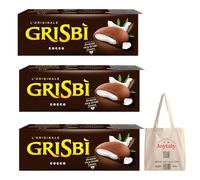 Vicenzi Grisbi Lot de 3 barres de biscuits en noix de coco 150 g