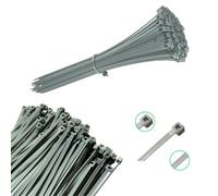 Viceree 100 Attache Cable Universels GRIS -3.6x200mm- Serre Cable et Collier de Serrage Plastique - Solution de Gestion de Câbles Efficace et Robuste - Attaches Cable Gris de Haute Qualité