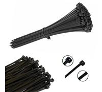 Viceree 100 Attache Cable Universels NOIRS -3.6x200mm- Serre Cable et Collier de Serrage Plastique - Solution de Gestion de Câbles Efficace et Robuste - Attaches Cable Noirs de Haute Qualité