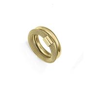 Viceroy Bague tendance double en acier inoxydable doré taille 56 Réf. 14345A01612