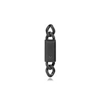 Viceroy Boucles d'Oreilles Homme Noir Mat - Acier Inoxydable - 3 cm - 15213E01010
