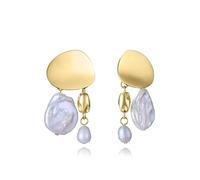 VICEROY Boucles d'oreilles pour femme en acier Ip doré avec perles naturelles 15187E01012