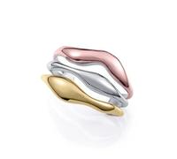 Viceroy Bracelet pour femme rigide en trois tons en acier, IP rose et Ip doré 14325P01012