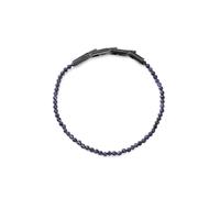 Viceroy Bracelet pour homme en acier Ip noir avec pierres, 19,5, Pierre, Pierre naturelle