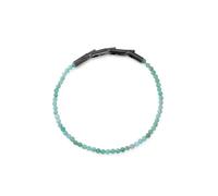 Viceroy Bracelet pour homme en acier Ip noir avec pierres, 19,5, Pierre, Pierre naturelle