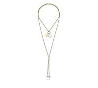 Viceroy Collier tendance pour femme 14344C01012 - Acier IP doré avec mère perle naturelle | Collier long 125 cm élégant et sophistiqué