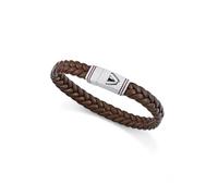 Viceroy Fashion - 14330P01011 - Bracelet Homme Cuir Tressé Marron et Acier Inoxydable - Fermeture Aimantée